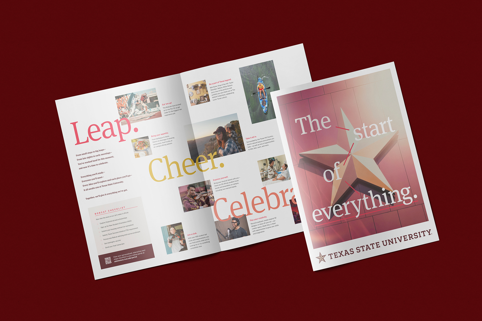TXST Admissions Campaign AdmittedStudentNewsprint