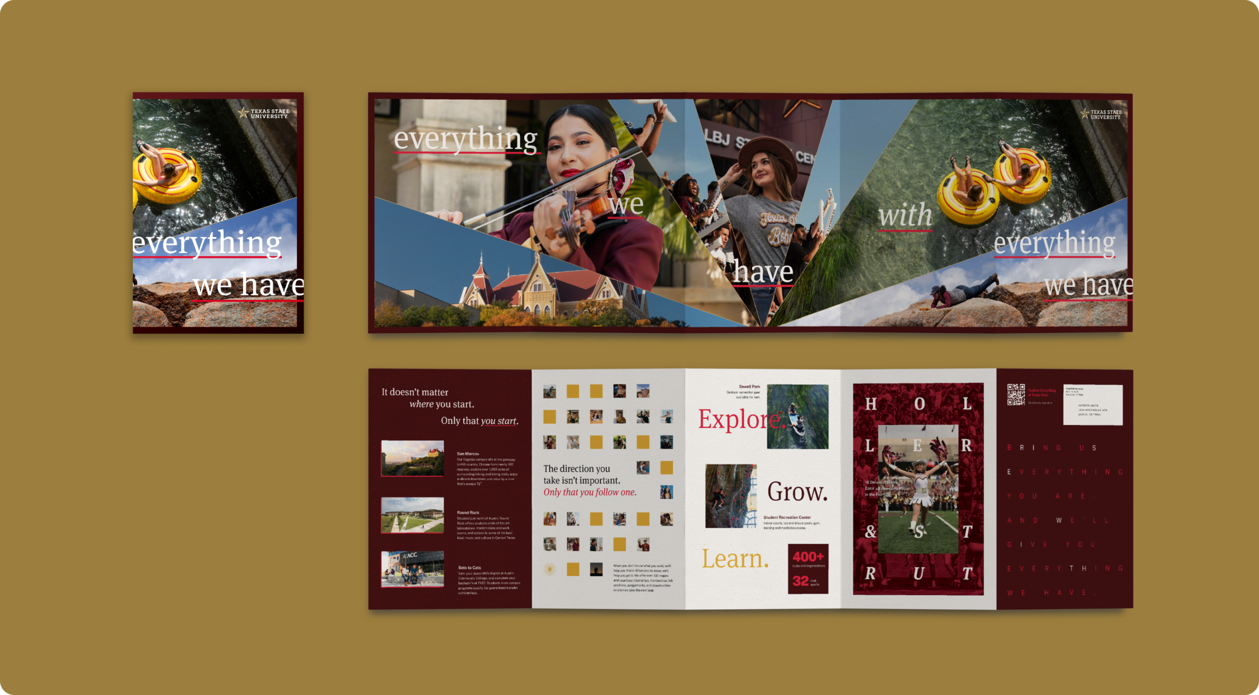 TXST EachAndEvery BrandConcept POC Admissions Mailer