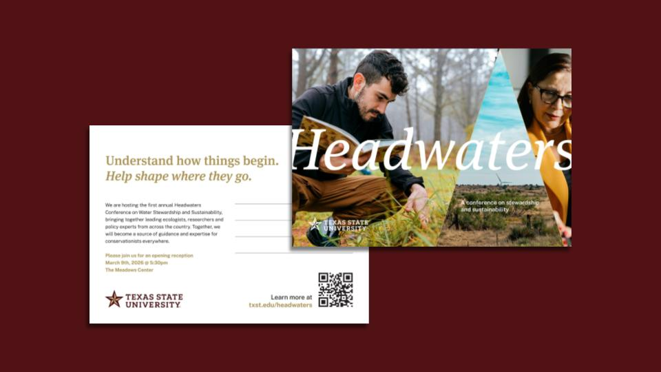 TXST EachAndEvery BrandConcept POC FacultyRecruitment InvitationPostcard