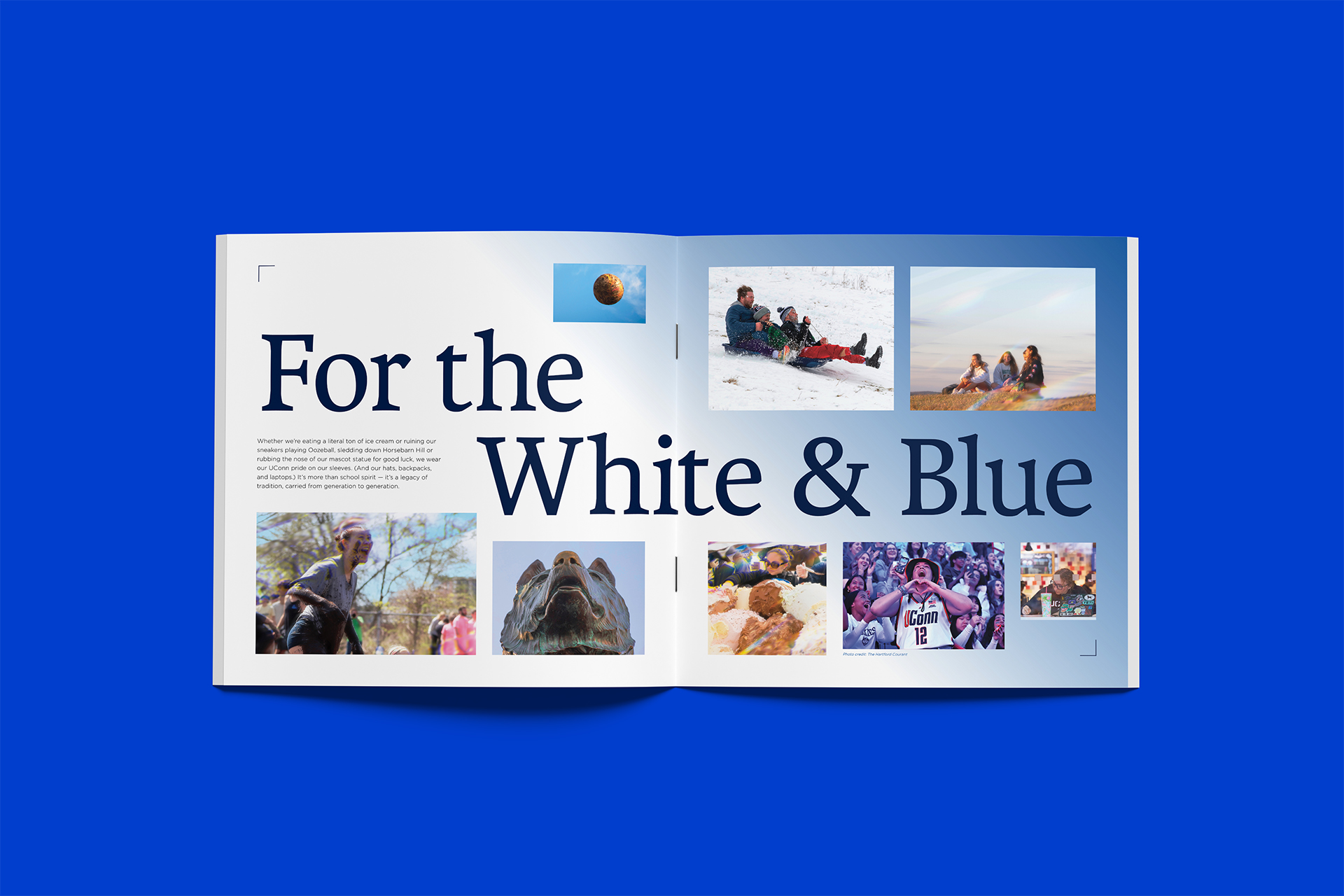 UCONN Admissions Viewbook Spread Tradition