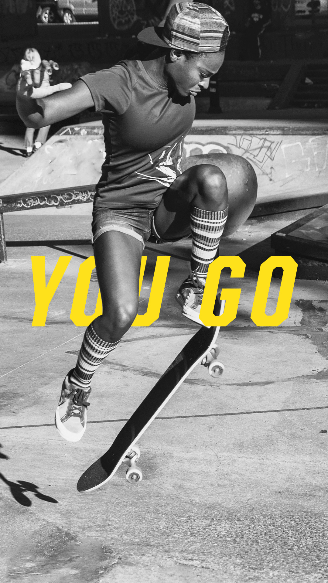 UO WeMakeYouGo POC Supers Vertical Still Skateboard