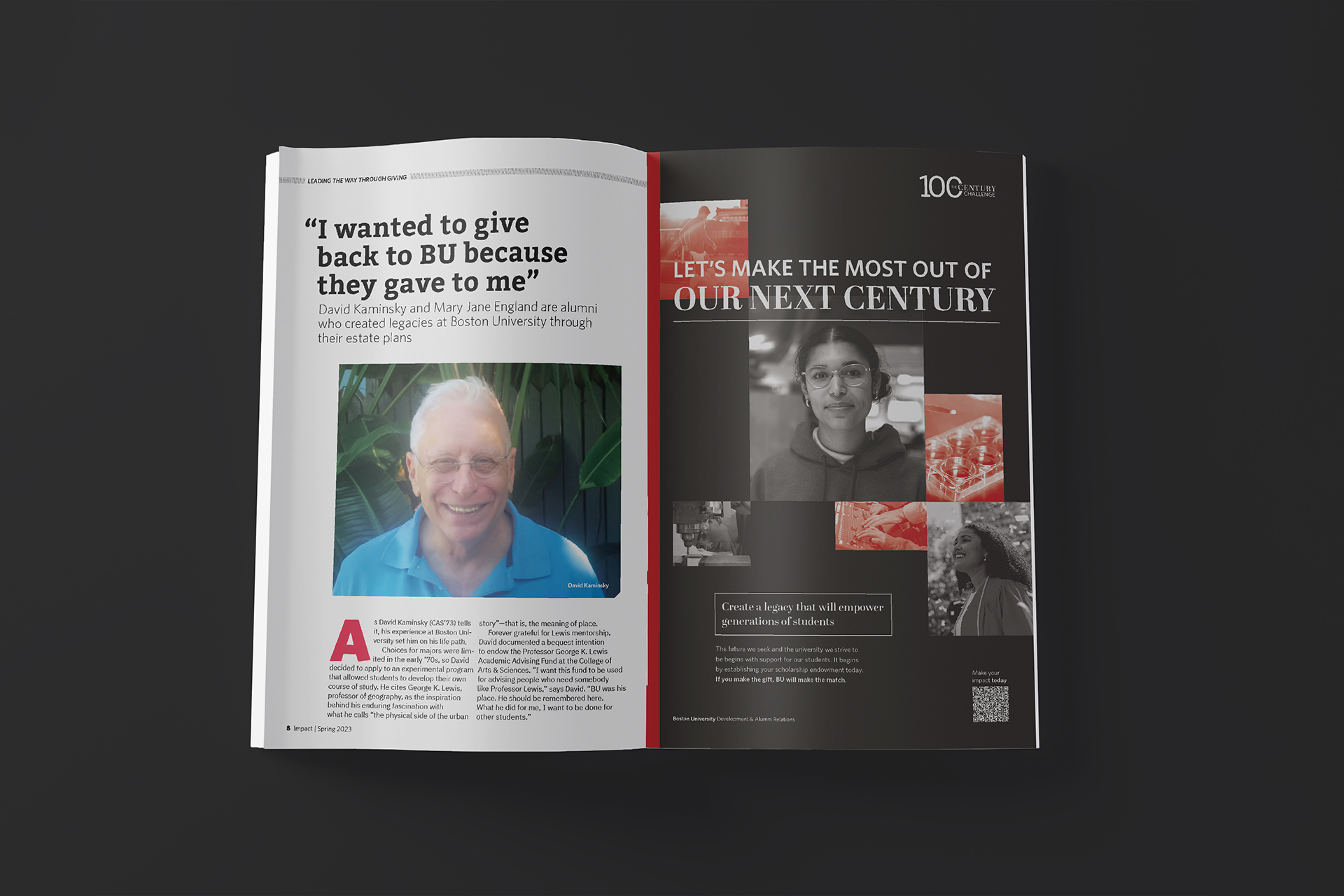 BU CenturyChallenge BrandConcept POC Donor PrintAd