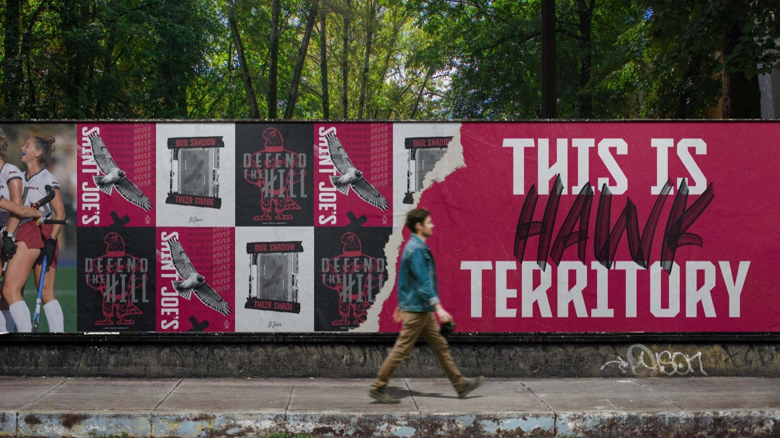SJU Hawks AboveAllElse BrandConcept POC OOH Billboard