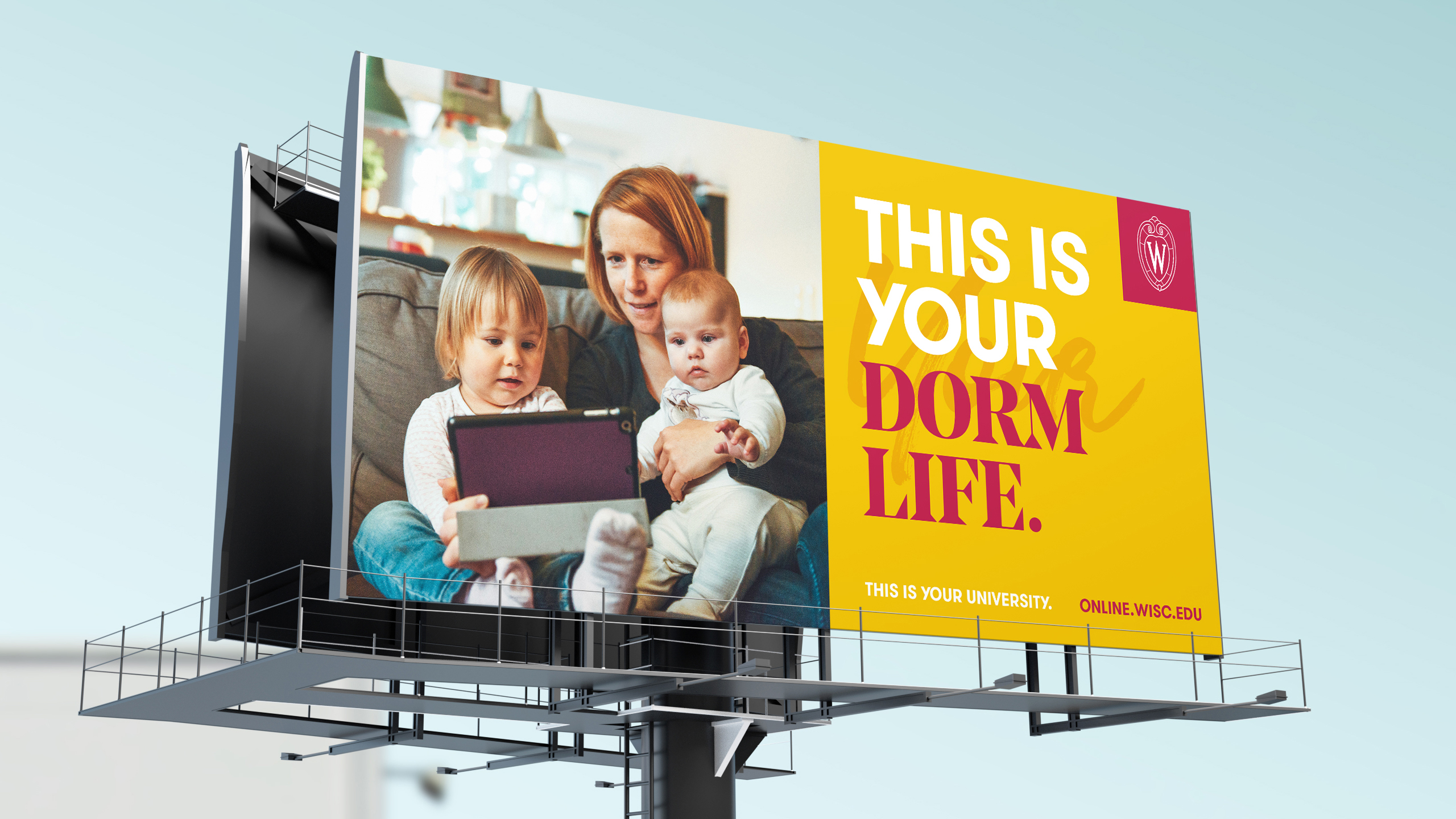UW MadisonOnline BrandConcept POC OOH Billboard DormLife