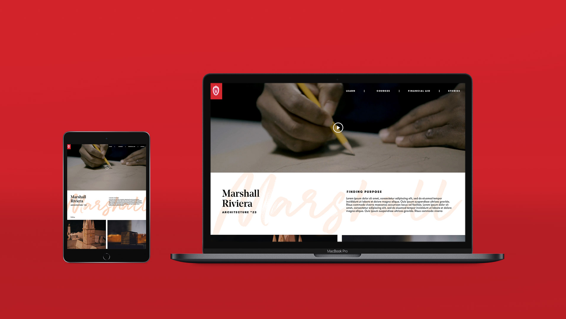 UW MadisonOnline BrandConcept POC Website Responsive
