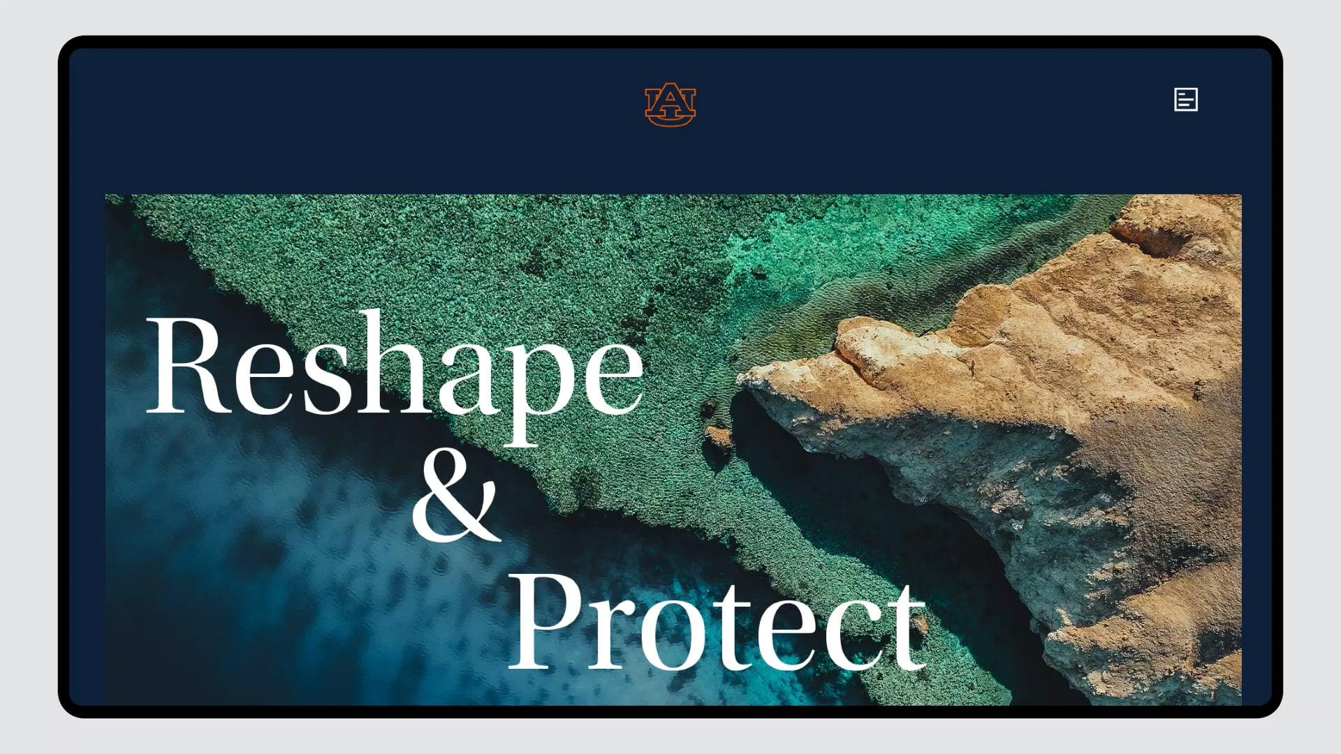 Video poster: Auburn Donor Site Scrolling Mockup
