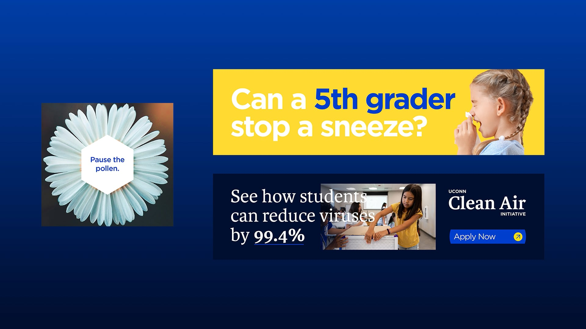 Video poster: UCONN Health CleanAir DigitalAds